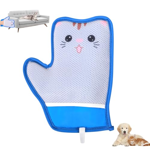 Skeadex Pet Hair Remover Glove, Antistatische Handschuh Katzenhaare,Wiederverwendbare Katzen Handschuhe Fellpflege, Katzenhandschuh für Katzen Hunde Kleidung Sofas Bettlaken (A) von Skeadex