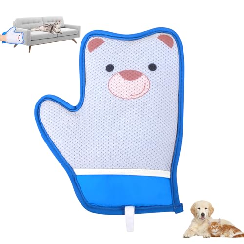 Skeadex Pet Hair Remover Glove, Antistatische Handschuh Katzenhaare,Wiederverwendbare Katzen Handschuhe Fellpflege, Katzenhandschuh für Katzen Hunde Kleidung Sofas Bettlaken (B) von Skeadex