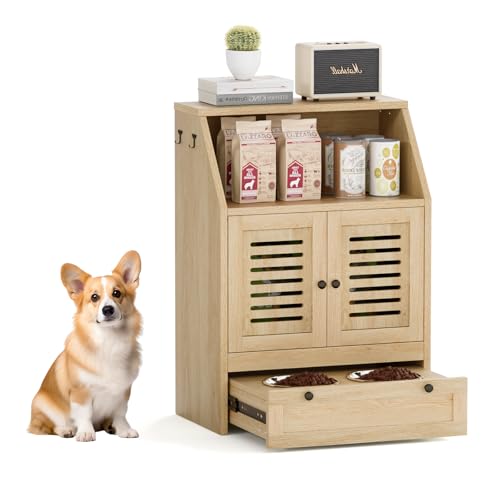 SKOKLIZ Katzenklo-Schrank, Haustier Futterschrank mit Lagerschrank 60x35x82cm Katzenfutterstation Möbel Spielzeugaufbewahrung für Hunde, Beistellschrank SKOKLIZ Katzenklo-Schrank, Haustier Futterschrank mit Lagerschrank 60x35x82cm Katzenfutterstation Möbel Spielzeugaufbewahrung für Hunde, Beistellschrank von Skokliz