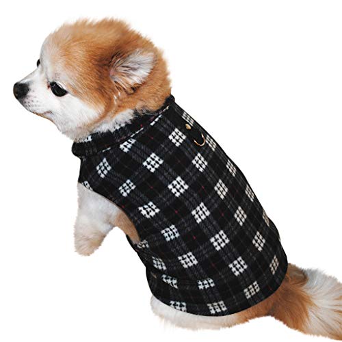 SkotO Haustier Hund Katze Villus Warme Weste Welpen Doggy Bekleidung Kleidung Hundemantel Aus Altem Pullover (Black, XXXL) von SkotO