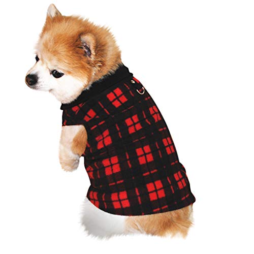 SkotO Haustier Hund Katze Villus Warme Weste Welpen Doggy Bekleidung Kleidung Hundemantel Aus Altem Pullover (Red, XL) von SkotO