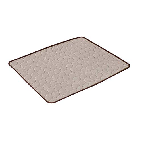 SkotO Katzenbett cool innen kühler Katze Katze Kissenmatte Hundekühlkissen Hundetoilette Echter Rasen (Brown, L) von SkotO