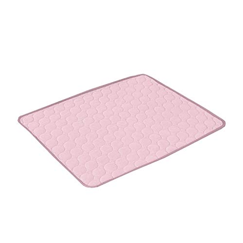 SkotO Katzenbett cool innen kühler Katze Katze Kissenmatte Hundekühlkissen Hundetoilette Echter Rasen (Pink, L) von SkotO