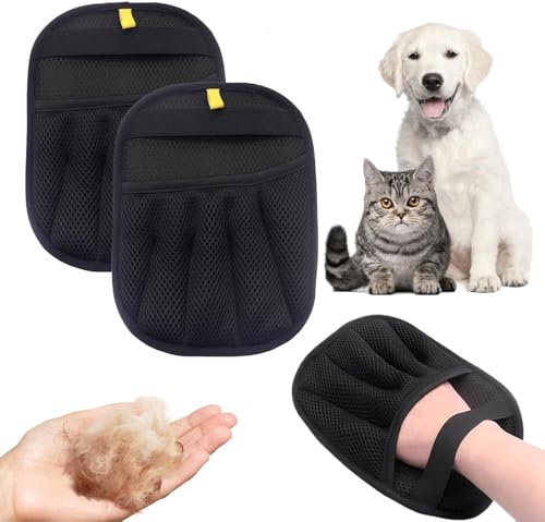 SkyJoy®2025 Elektrostatische Haarentfernungs-Handschuhe für Hunde & Katzen - Fellpflege & Möbelreiniger für Sofa, Teppich, Autositz, Kleidung, Bett (2 Enthaarungs-Handschuhe) von SkyJoy