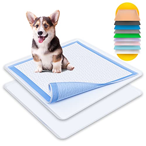 Skywin Halterung für Urinierpads, kein Verschütten, für Hunde – Wee Wee Wee Pad Halter funktioniert mit den meisten Trainingspads, einfach zu reinigen und aufzubewahren (2 Stück, weiß) von Skywin