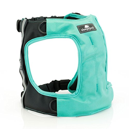 Sleepypod Clickit Terrain Auto-Sicherheitsgurt Sicherheitsgurtgeschirr für Hunde (XL, Robin Egg Blue) von Sleepypod