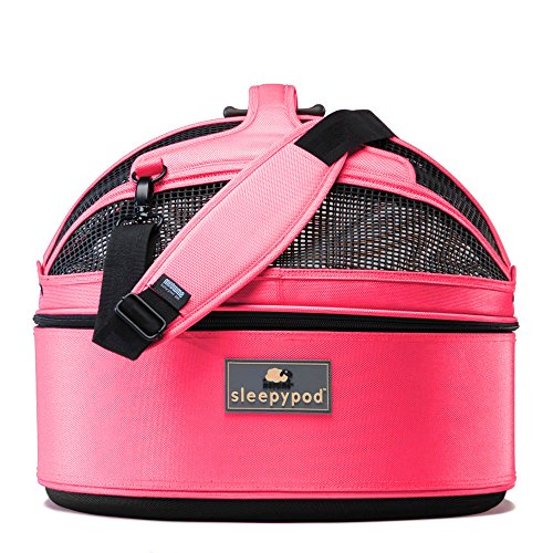 Sleepypod Medium Hundetragetasche Katzentragetasche Schlafkorb, portables Haustierbett, Blossom pink von Sleepypod