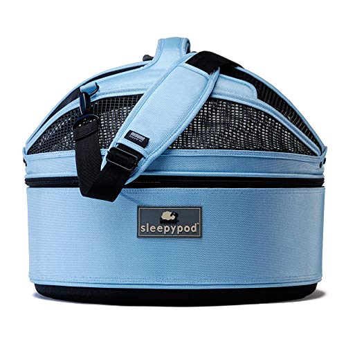 Sleepypod Medium Hundetragetasche Katzentragetasche Schlafkorb, portables Haustierbett, Sky Blue von Sleepypod