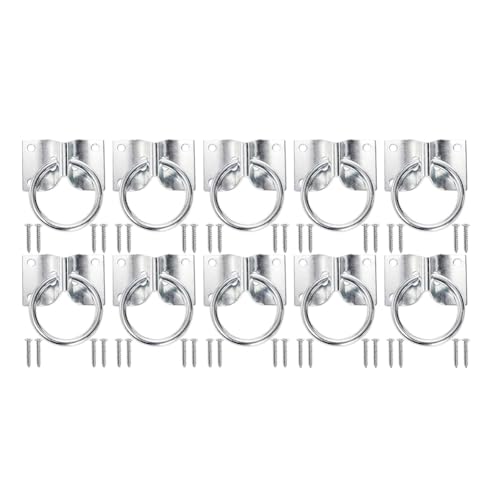 Slicooken Blockbindungsring mit Schrauben, 10 Packwandhalterung f¡§1r Pferderingring, Edelstahl -Kleiderring -Krawatte Slicooken Blockbindungsring mit Schrauben, 10 Packwandhalterung f¡§1r Pferderingring, Edelstahl -Kleiderring -Krawatte von Slicooken