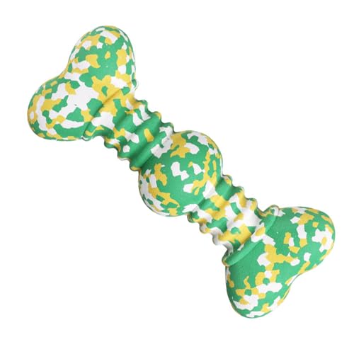 Slightly warm Hunde-Kauknochen für kleine, mittelgroße und große Hunde, geruchlos, unzerstörbar, wiederverwendbar, Gummi, Zahnreinigung, Kauknochenform, 1 Stück von Slightly warm