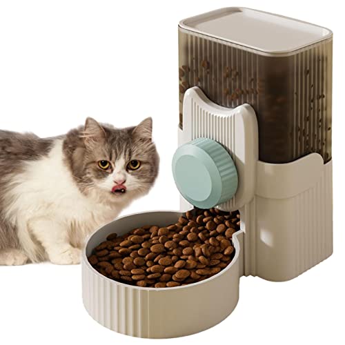 Automatische Katzenfutterautomaten - Hängen Sie den automatischen Wasserspender für Lebensmittel auf - 34oz Auto Gravity Pet Feeder und Waterer, Käfig Katzenfutternapf Hundefutterstation für Sloane von Sloane