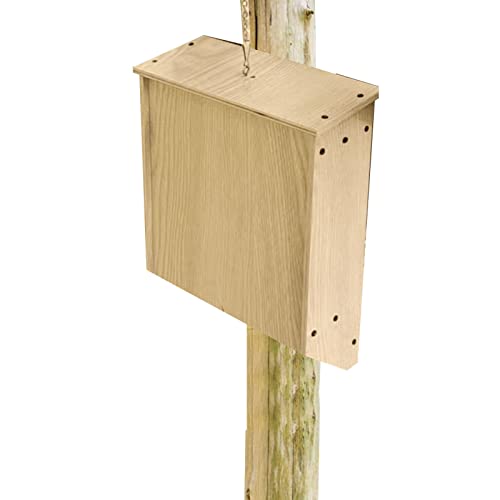 Fledermaushaus aus Holz - Fledermaus-Unterschlupf, große Fledermausbox, Großer Nistkasten für Fledermäuse im Freien, Holzdekoration für den Garten, draußen, Garten von Sloane