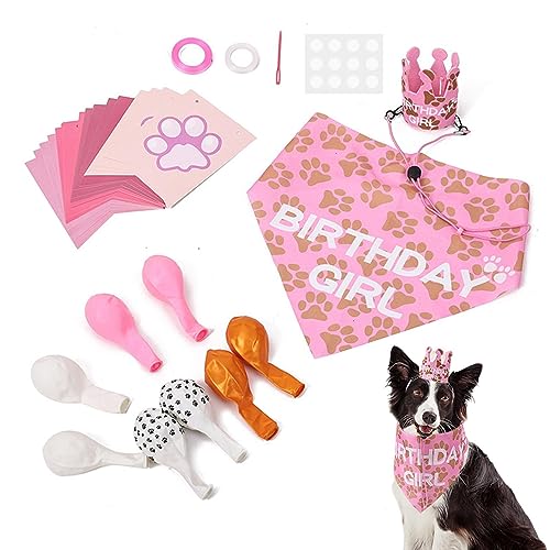 Hunde-Geburtstagsparty-Zubehör - Kreativer Hunde-Geburtstagshut mit komplettem Set,Hunde-Geburtstagsparty-Dekorationen für kleine und mittelgroße Hunde, Partyzubehör für Hunde, Hunde-Geburtstagsparty-Zubehör - Kreativer Hunde-Geburtstagshut mit komplettem Set,Hunde-Geburtstagsparty-Dekorationen für kleine und mittelgroße Hunde, Partyzubehör für Hunde, von Sloane