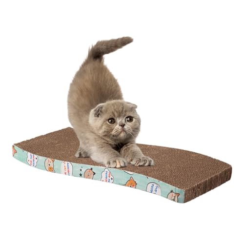 Katzenkratzer aus Pappe, Kratzmatte doppelseitig, Mehrzweck-Kratzunterlage aus Wellpappe für Katzen und Kätzchen, zum Schutz von Couch, Teppichen, Möbeln und Sofas von Sloane