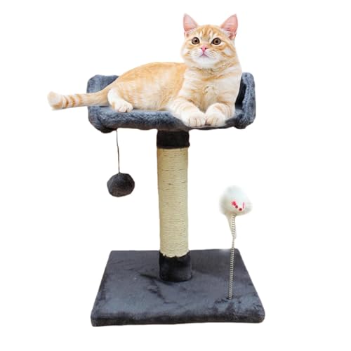 Kratzbaum - Katzenkratzturm Niedliche -Kratzbäume,Gemütlicher -Katzenpfleger, interaktives Spielzeug für schlafende und spielende Kätzchen und Katzen von Sloane