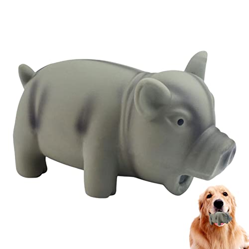 Grunzendes Schwein Hundespielzeug - Quietschspielzeug für Hunde aus Latex mit einem Oinks-Sound Quietscher Grunzendes Schwein Hundespielzeug - Latex-Grunzen-Schwein-Hundespielzeug zur Linderung Sloane von Sloane