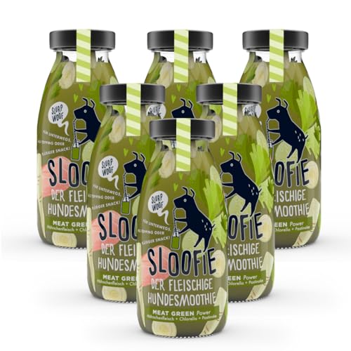 Sloofie der Hundesmoothie, 6er Meat Green, der natürliche Hundesnack aus besten Zutaten, Made in Germany, Sloofie der Hundesmoothie, 6er Meat Green, der natürliche Hundesnack aus besten Zutaten, Made in Germany, von Sloofie - der Hundesmoothie