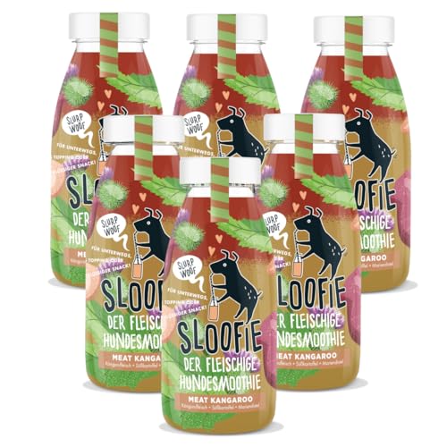 Sloofie der Hundesmoothie, 6er Meat Kangaroo, der natürliche Hundesnack aus besten Zutaten, Made in Germany, Sloofie der Hundesmoothie, 6er Meat Kangaroo, der natürliche Hundesnack aus besten Zutaten, Made in Germany, von Sloofie - der Hundesmoothie