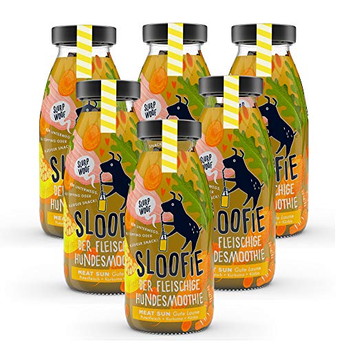 Sloofie der Hundesmoothie, 6er Meat Sun, der natürliche Hundesnack aus besten Zutaten, Made in Germany, Sloofie der Hundesmoothie, 6er Meat Sun, der natürliche Hundesnack aus besten Zutaten, Made in Germany, von Sloofie - der Hundesmoothie