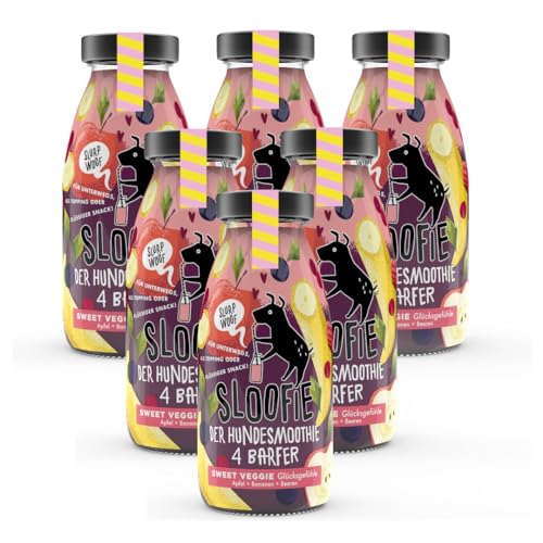 Sloofie der Hundesmoothie, 6er Sweet Veggie, der natürliche Hundesnack aus besten Zutaten, Made in Germany, Sloofie der Hundesmoothie, 6er Sweet Veggie, der natürliche Hundesnack aus besten Zutaten, Made in Germany, von Sloofie - der Hundesmoothie