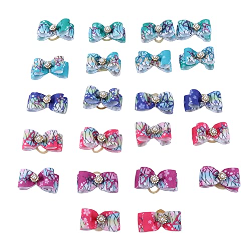 Sluffs 22pcs Haustier Bowknot Gummibänder süße Bunte Hundepflege Haarzubehör für Welpenkatzen Sluffs 22pcs Haustier Bowknot Gummibänder süße Bunte Hundepflege Haarzubehör für Welpenkatzen von Sluffs