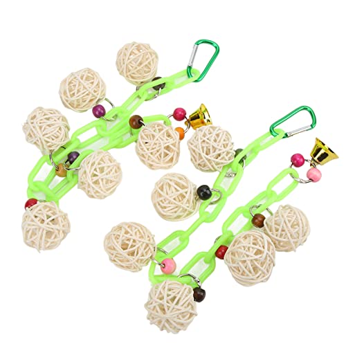 Sluffs 2pcs Bird Hanging Ball Toy Colorful Bird Chewing Strings with Bell for Parrots Parakeet for Small to Medium Birds Budgie Lovebirds Conures Parakeets Cockatiels Rats Sluffs 2pcs Bird Hanging Ball Toy Colorful Bird Chewing Strings with Bell for Parrots Parakeet for Small to Medium Birds Budgie Lovebirds Conures Parakeets Cockatiels Rats von Sluffs