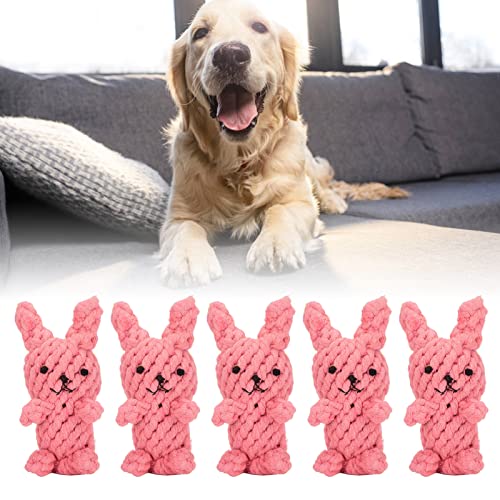 Sluffs 5 Stück Baumwollseil-Kaninchenspielzeug, bissfestes Hundekauspielzeug für kleine, mittelgroße und große Hunde, interaktives Beißseil-Hundekauspielzeug Sluffs 5 Stück Baumwollseil-Kaninchenspielzeug, bissfestes Hundekauspielzeug für kleine, mittelgroße und große Hunde, interaktives Beißseil-Hundekauspielzeug von Sluffs