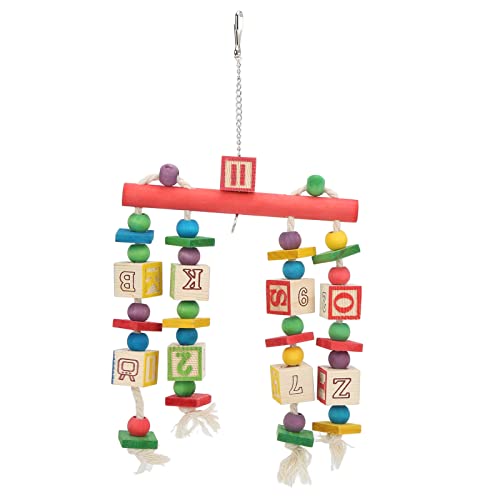 Sluffs Bird Block Chewing Toy Colorful Food Grade Wooden Bird Cage Hanging Toy for Medium Large Parrots, for Medium Small Macaw Cockatoos Budgie Lovebird Cockatiel Conures Sluffs Bird Block Chewing Toy Colorful Food Grade Wooden Bird Cage Hanging Toy for Medium Large Parrots, for Medium Small Macaw Cockatoos Budgie Lovebird Cockatiel Conures von Sluffs