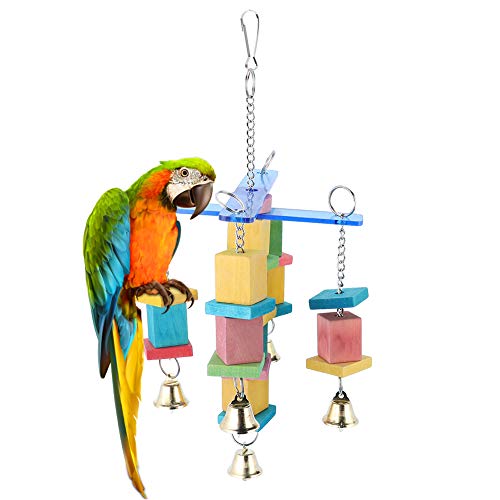 Sluffs Bird Rope Toys,Universal Pet Parrot Bird Colorful Wooden Plastic Chewing Hanging Toy for Cage Decoration for Small and Medium Birds Conure Parrots Lovebird Cockatiels Budgie Sluffs Bird Rope Toys,Universal Pet Parrot Bird Colorful Wooden Plastic Chewing Hanging Toy for Cage Decoration for Small and Medium Birds Conure Parrots Lovebird Cockatiels Budgie von Sluffs