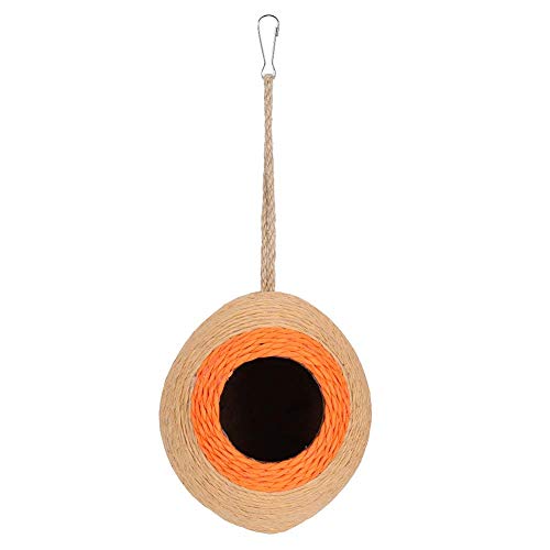 Sluffs Bird's Nest Hamster Breeding Nest Parrot Paper Rope Braided Coconut Hideaway Toyfor Parrot, Parakeet, Lovebird, Finch, Canary, Small Animals House, Bird Hideout with von Sluffs