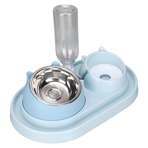 Sluffs Cat Food and Water Bowl Set Slow Feeding Automatic Drinking Water and Cat Food Bowl for Puppy Kitten Rabbits,Automatic Cat Feeder and Water Dispenser in Set Pet Food Bowl von Sluffs