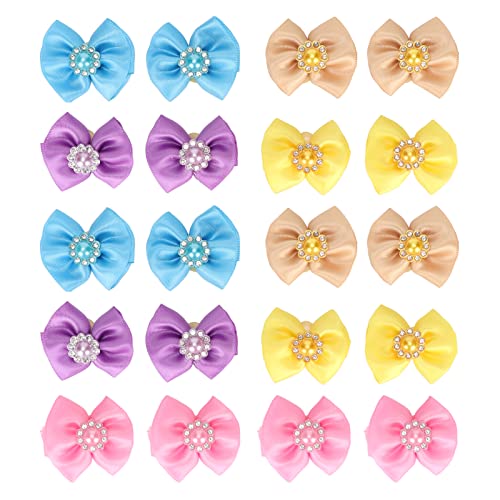 Sluffs Dog Small Bowknot Hair Bows with Elastic Rubber Bands Pet Hair Bows Tie Mixed Colors Dog Hair Bows for Long Hair Puppy Cat Hair Bows. Sluffs Dog Small Bowknot Hair Bows with Elastic Rubber Bands Pet Hair Bows Tie Mixed Colors Dog Hair Bows for Long Hair Puppy Cat Hair Bows. von Sluffs