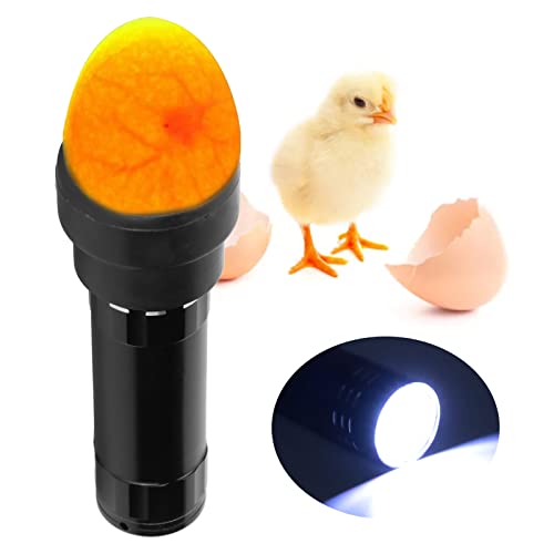 Sluffs Eierkerzen-Tester, 9 Lampen, helles, kühles LED-Licht, Kerzenlampe für alle Eier von Hühnern, dunklen Wachteln, Enten, Kanarienvögeln, tragbarer Taschenlampen-Inkubator-Ladeadapter von Sluffs