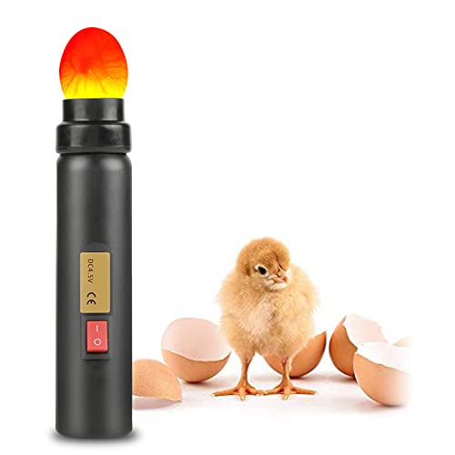 Sluffs Eierkerzenleuchter, LED-Ei-Schlüpftestlicht, hochintensiver LED-Hühnereikerzen-Mini-Eierprüfstift von Sluffs