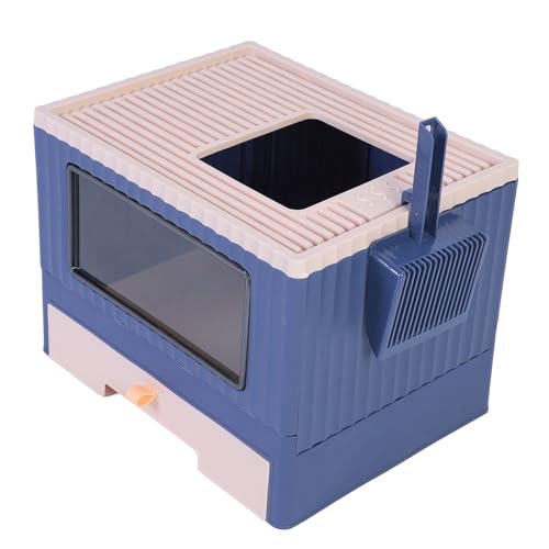 Sluffs Foldable Cat Litter Box with Lid, Enclosed Potty, Foldable Cat Litter Box Plastic Top Entry Opening Semi Enclosed Reduce Odor Leakage Kitty Toilet Sluffs Foldable Cat Litter Box with Lid, Enclosed Potty, Foldable Cat Litter Box Plastic Top Entry Opening Semi Enclosed Reduce Odor Leakage Kitty Toilet von Sluffs