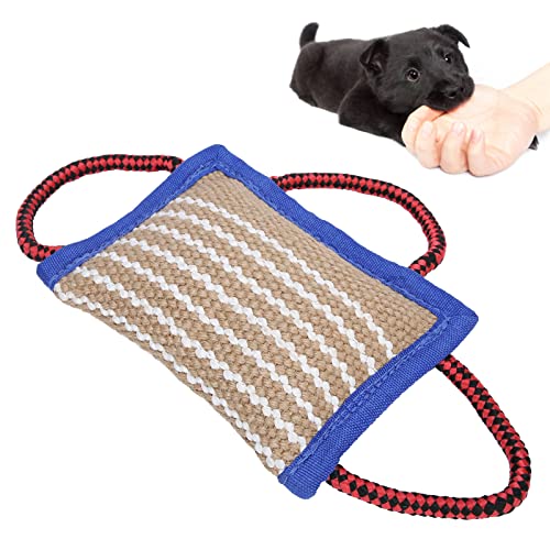 Sluffs Hunde-Schlepperspielzeug, Hundetraining, Bisskissen, Sackleinen-Beißspielzeug, interaktives Spielzeug mit starken Griffen für Tauziehen, Welpentraining, interaktives Spielen Sluffs Hunde-Schlepperspielzeug, Hundetraining, Bisskissen, Sackleinen-Beißspielzeug, interaktives Spielzeug mit starken Griffen für Tauziehen, Welpentraining, interaktives Spielen von Sluffs