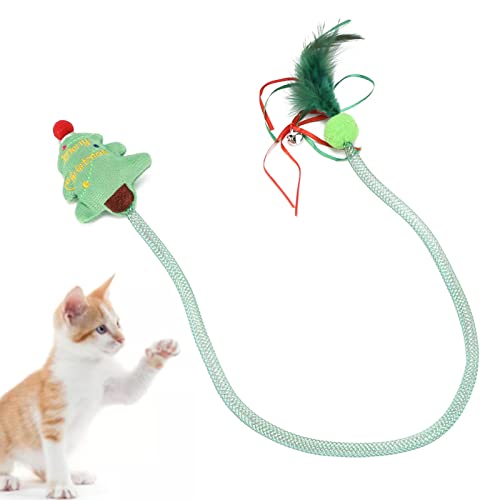 Sluffs Interaktives Katzenfederspielzeug, einziehbares Katzenspielzeug, hängendes Katzenspielzeug für drinnen, Kätzchenspiel, Verfolgungsübung, geistig und körperlich Sluffs Interaktives Katzenfederspielzeug, einziehbares Katzenspielzeug, hängendes Katzenspielzeug für drinnen, Kätzchenspiel, Verfolgungsübung, geistig und körperlich von Sluffs