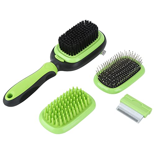 Sluffs Pet Grooming Brush, Self Cleaning Slicker Brush, Dog Steamy Brush Grooming Brush Pet Hair Removal Comb for Massage and Grooming von Sluffs