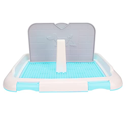 Tragbare Health Gear Hundetoilette für den Innenbereich, Welpentraining, Katzentöpfchen, Zaun, geplantes Urinieren, wasserdichter Pee-Pad-Halter, Netzgewebe (Blau) von Sluffs