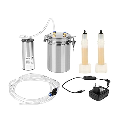 2L Tragbare Melkmaschine Elektrische Edelstahl Melker Doppelkopf Schaf Küh Melkmaschine mit Vakuumpumpe Milch Maschine für das Melken von Kühen und Schafen(Für Schafe) von Smandy