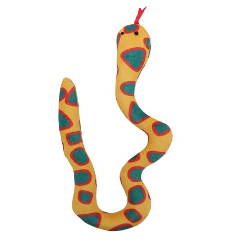 Smandy Interaktive Katzenkauen -Schlangenspielzeug, Langlebige Plüschschlange mit Katzenminze für Innenkatzen Spielen und Langeweile Relief (ORANGE) von Smandy