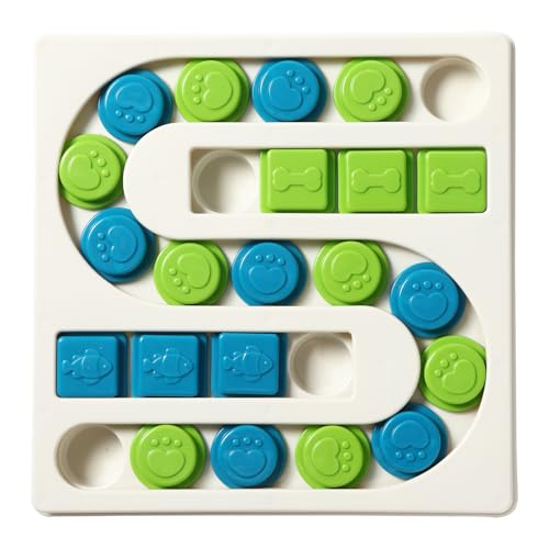 Smart Paws Interaktives Haustier-Puzzle-Spielzeug für Hunde und Katzen, 25 Löcher, geistige Stimulation, Leckerli-Spender, langsames Füttern und Anreicherungsspiel für kleine bis große Haustiere von Smart Paws