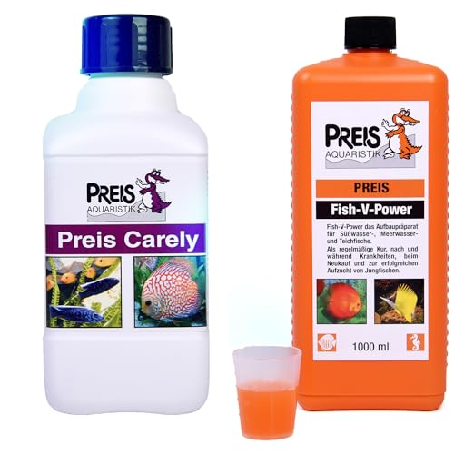 Smart-Planet by Preis Aquaristik - Original Carely + V-Power Nahrungsergänzung für Fische 1000ml - 100% Pflanzlich für Meerwasser u. Süßwasser Aquarium Smart-Planet by Preis Aquaristik - Original Carely + V-Power Nahrungsergänzung für Fische 1000ml - 100% Pflanzlich für Meerwasser u. Süßwasser Aquarium von Smart-Planet