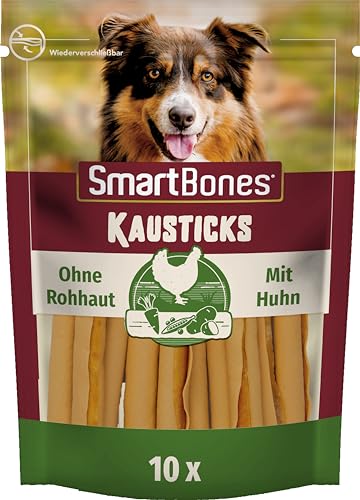 SmartBones Kausticks - Hundesnack mit Huhn und Gemüse, Kaustangen mit weicher Textur, ohne Rohhaut, 10 Stück von SmartBones