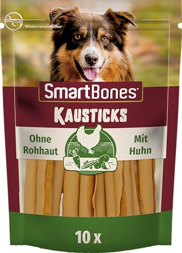 SmartBones Kausticks - Hundesnack mit Huhn und Gemüse, Kaustangen mit weicher Textur, ohne Rohhaut, 10 Stück SmartBones Kausticks - Hundesnack mit Huhn und Gemüse, Kaustangen mit weicher Textur, ohne Rohhaut, 10 Stück von SmartBones