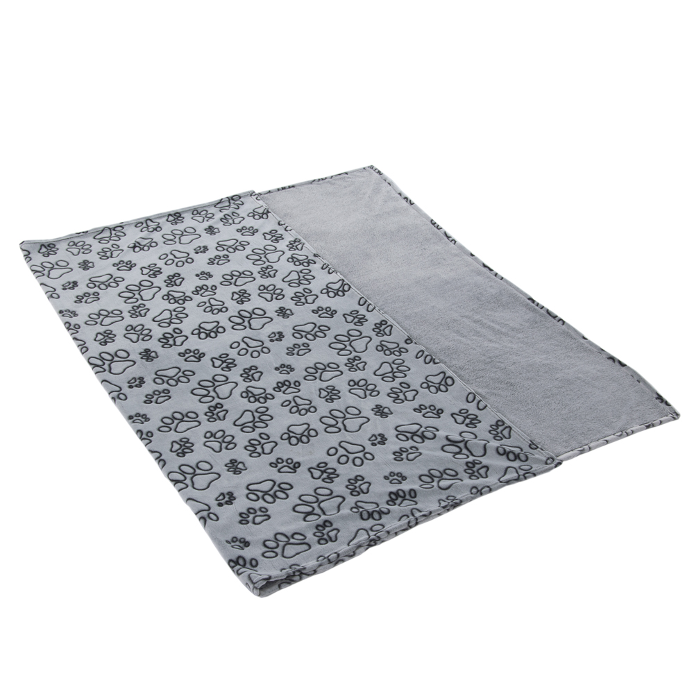 Smartpet Microfaserdecke Pawzzz - L 200 x B 150 cm, hellgrau/schwarz Smartpet Microfaserdecke Pawzzz - L 200 x B 150 cm, hellgrau/schwarz von Smartpet