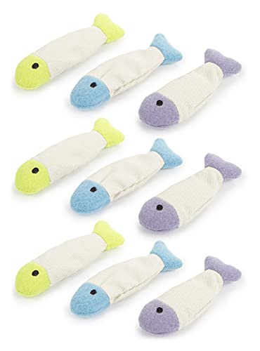 SmartyKat, Fish Flop, weiches Plüsch-Katzenspielzeug, Knistermaterial, Katzenminze gefüllt, rein, leistungsstark, langlebig, 3 Stück SmartyKat, Fish Flop, weiches Plüsch-Katzenspielzeug, Knistermaterial, Katzenminze gefüllt, rein, leistungsstark, langlebig, 3 Stück von SmartyKat