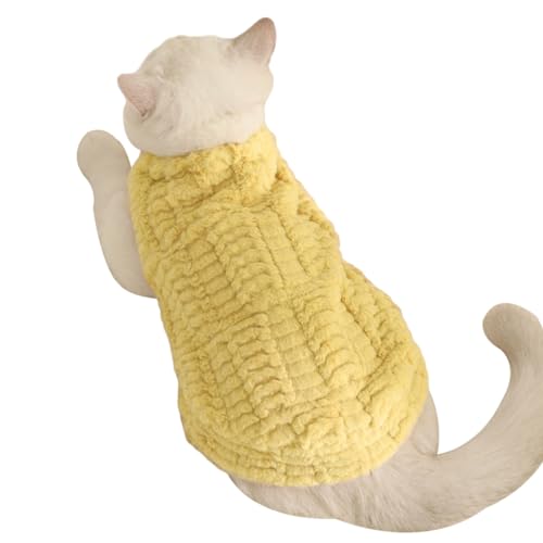 Smbcgdm Bequeme Haustier Kleidung Hoodie für Vitalität Katze Kleidung Gepolstert Verdickt Warm Knopf Schließen zu Tragen 2-legged Gelb XL Smbcgdm Bequeme Haustier Kleidung Hoodie für Vitalität Katze Kleidung Gepolstert Verdickt Warm Knopf Schließen zu Tragen 2-legged Gelb XL von Smbcgdm