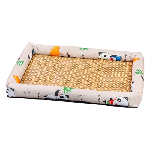 Smbcgdm Hundebett, kühlend, feine Verarbeitung, kühlend, Sommer, für Hunde und Katzen, Beige, Größe 2XL von Smbcgdm