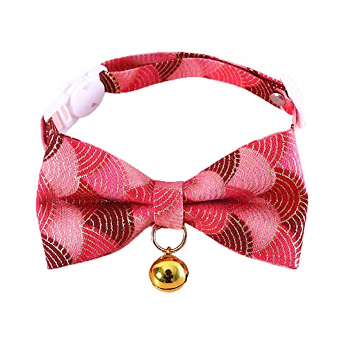 Smbcgdm Pet Collar Lovely Cat Neck Bow Collar Pet Dog Accessories Lightweight Red von Smbcgdm